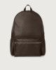 Orciani Micron leather backpack Leather Ebony