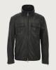 Orciani Denver leather jacket Leather Black