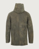 Orciani Aspen shearling jacket with hood Shearling Swamp greeen