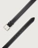 Orciani Calf classic leather belt 3 cm Leather Deep blue