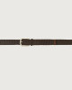 Orciani Cusp leather and cotton belt Leather Chocolate