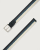 Orciani Rope Elast stretch linen belt 3,5 cm Brown