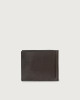 Orciani Chevrette leather wallet with money clip Leather Chocolate