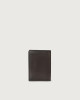 Orciani Chevrette leather vertical wallet Leather Chocolate