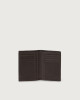 Orciani Chevrette leather vertical wallet Leather Chocolate