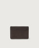 Orciani Chevrette leather card holder Leather Chocolate