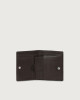 Orciani Chevrette leather vertical wallet with unfolding card holder Leather Chocolate