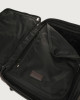Orciani Micron leather two wheels trolley Grained leather Ebony
