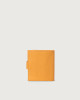 Orciani Micron leather coin purse Grained leather Ocher