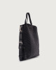 Orciani Ladylike Nappa Woven Small leather tote bag Leather black