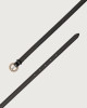 Orciani Sense classic leather belt 1,5 cm Grained leather Black