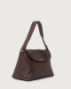 Orciani Nana Cocco embossed leather shoulder bag Leather Chocolate