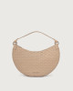 Orciani Dumpling Nappa Woven Midi leather shoulder bag Leather ivory