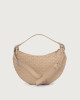 Orciani Dumpling Nappa Woven Midi leather shoulder bag Leather ivory
