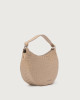 Orciani Dumpling Nappa Woven Midi leather shoulder bag Leather ivory