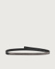 Orciani Nappa Chain leather belt 1,5 cm Nappa leather Black