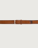 Orciani Nabucco Brushed nubuck leather belt 3,5 cm Brandy