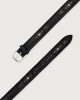 Orciani Blade Cuzco casual leather belt 3,5 cm Bull hide Navy