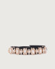 Orciani Nappa B tied jewel leather belt Leather black