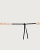 Orciani Nappa B tied jewel leather belt Leather black