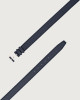 Orciani Micron dollar leather belt 3,5 cm Grained leather Navy