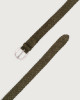 Orciani Suede Plot braided belt 3,5 cm Suede leather Military Green