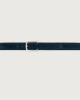 Orciani Amalfi classic suede leather belt 3,5 cm Suede Deep blue
