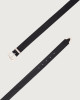 Orciani Lizard printed leather belt 3 cm Leather Black