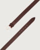 Orciani Wave leather belt 3,5 cm Leather Brown