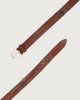 Orciani Wave Soapy leather belt 3,5 cm Leather Brown