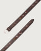 Orciani Soapy Spring suede belt 3,5 cm Leather & fabric Chocolate