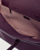 Orciani Aura Soft Large grained leather shoulder bag with strap Grained leather Bordeaux