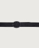 Orciani Cocco Nabuk nubuck leather belt 3,5 cm Embossed leather, Nubuck black
