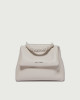 Orciani Sveva Sense Scooby Small leather handbag with strap Leather Off-White
