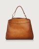Orciani Sveva Vanish One medium leather shoulder bag with strap Leather Cognac