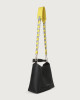 Orciani Soft leather strap with binding Yellow