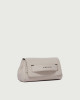 Orciani Gossip Soft grained leather clutch Grained leather Ivory