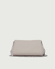 Orciani Gossip Soft grained leather clutch Grained leather Ivory