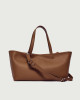 Orciani Tata Soft leather tote bag Grained leather Honey