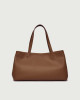 Orciani Tata Soft leather tote bag Grained leather Honey