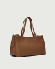 Orciani Tata Soft leather tote bag Grained leather Honey