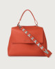 Orciani Soft leather strap with binding Leather Orange