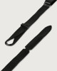 Orciani Dive leather Nobuckle belt Leather Black