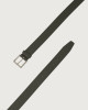 Orciani Micron leather belt 3,5 cm Grained leather Olive green