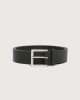 Orciani Micron leather belt 3,5 cm Grained leather Olive green