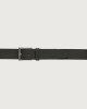 Orciani Micron leather belt 3,5 cm Grained leather Olive green