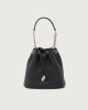 Orciani Nest Soft grained leather mini bucket bag Grained leather Black