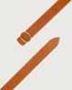 Orciani Bull monogram leather belt 5,5 cm Bull hide Cognac