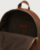 Orciani Micron leather backpack Leather Burnt