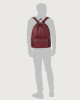 Orciani Laio Micron Leather Backpack Grained leather Red